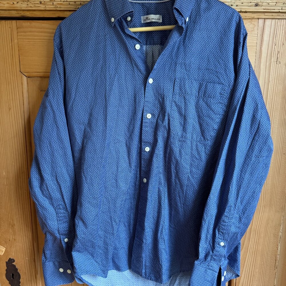 Peter Millar Performance Button-Down, Size Medium - image 2